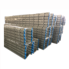 Baumaterialien Gerüst Aluminium gerade Leiter