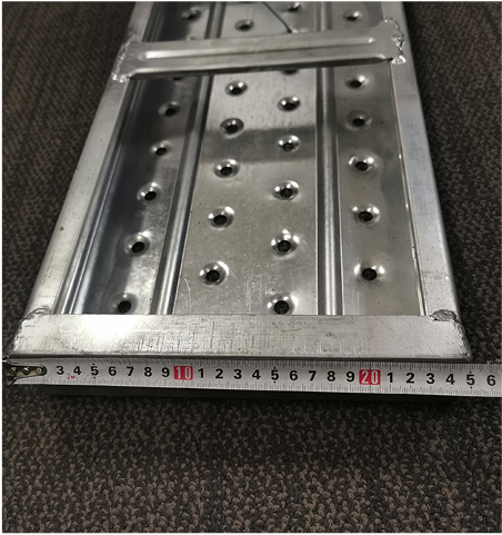 250 -mm -Ger&uuml;stplanken