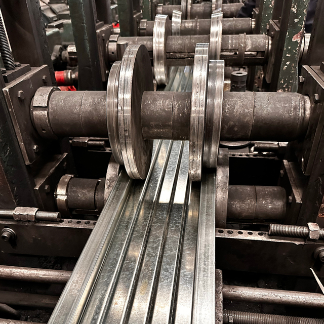 geschlossener Stahlplanke