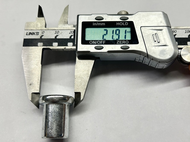 Amerikanische Ger&uuml;stkupplungsnietgr&ouml;&szlig;e