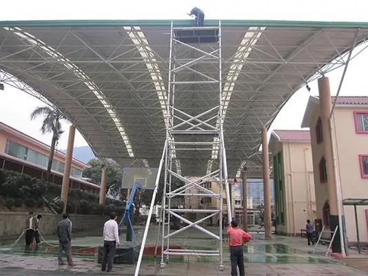 Ringlock -Ger&uuml;stsystemanwendung