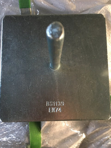 BS1139 EN74 Zinkplattierte Gerüste Rundstabbasisplatte