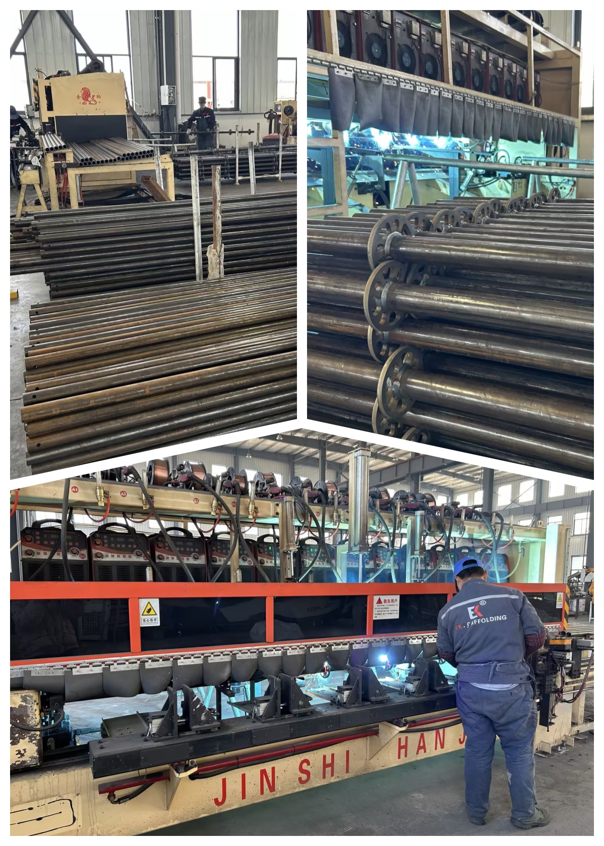 Automatisches Schwei&szlig;en mit vertikalem Ringlock