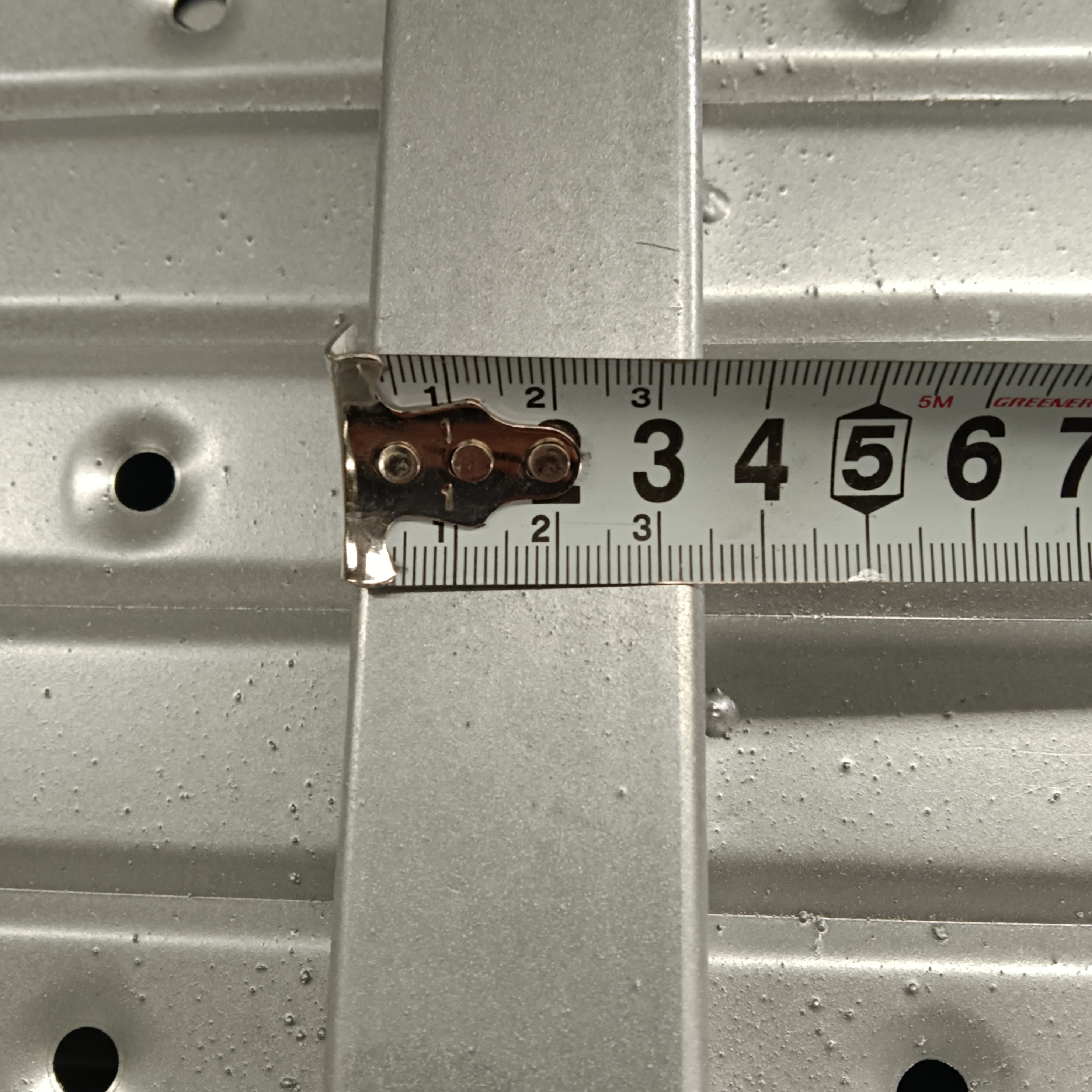 1500 mm geschlossener Stahlplanke