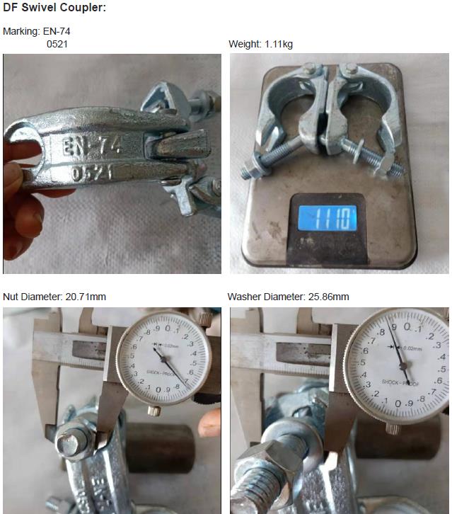 Ger&uuml;stabfall geschmiedet Schwenkkoppler 01