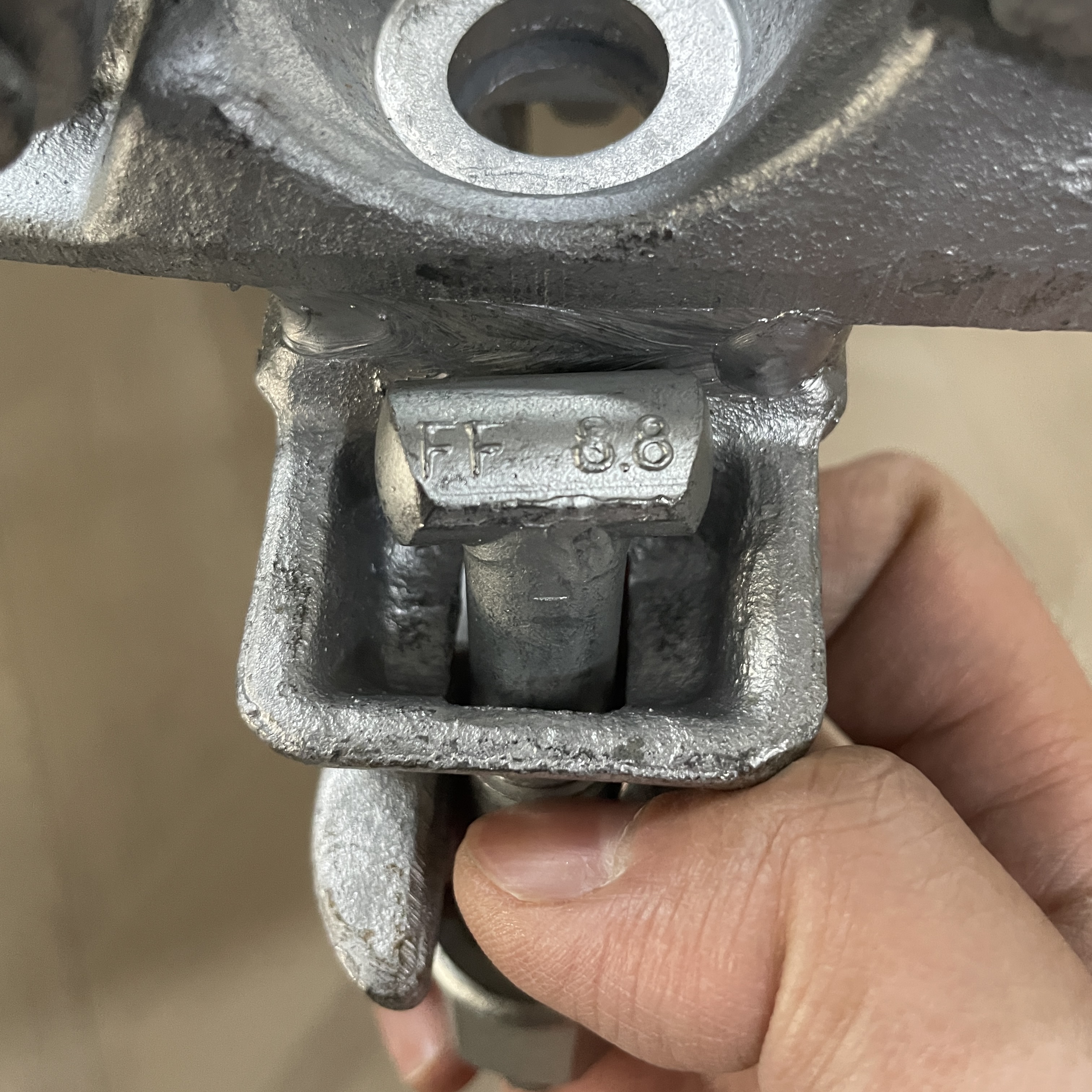 Doppelkupplung 60 x 60 Gerüstklemme in Sonderform