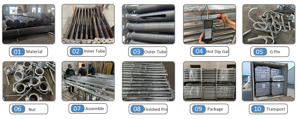 Produktionsprozess von Stahlpropie