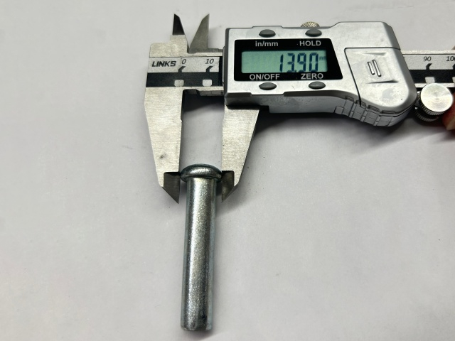 Amerikanische Ger&uuml;stkupplungsnietgr&ouml;&szlig;e