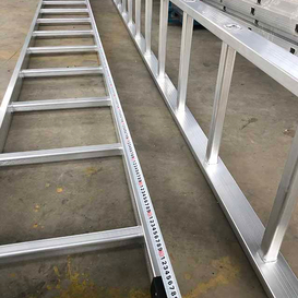 Aluminium -Gerüst Multi -Zweck -Klappstiefschritt Straight Leitern