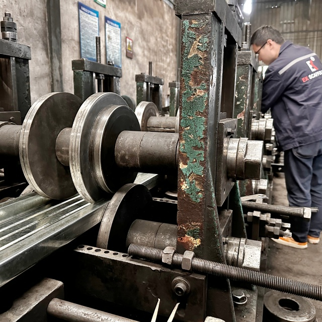 geschlossener Stahlplanke