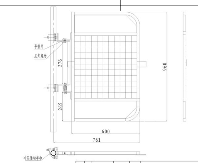 Federleiter Zugang betriebener Ger&uuml;st Sicherheitsgate 