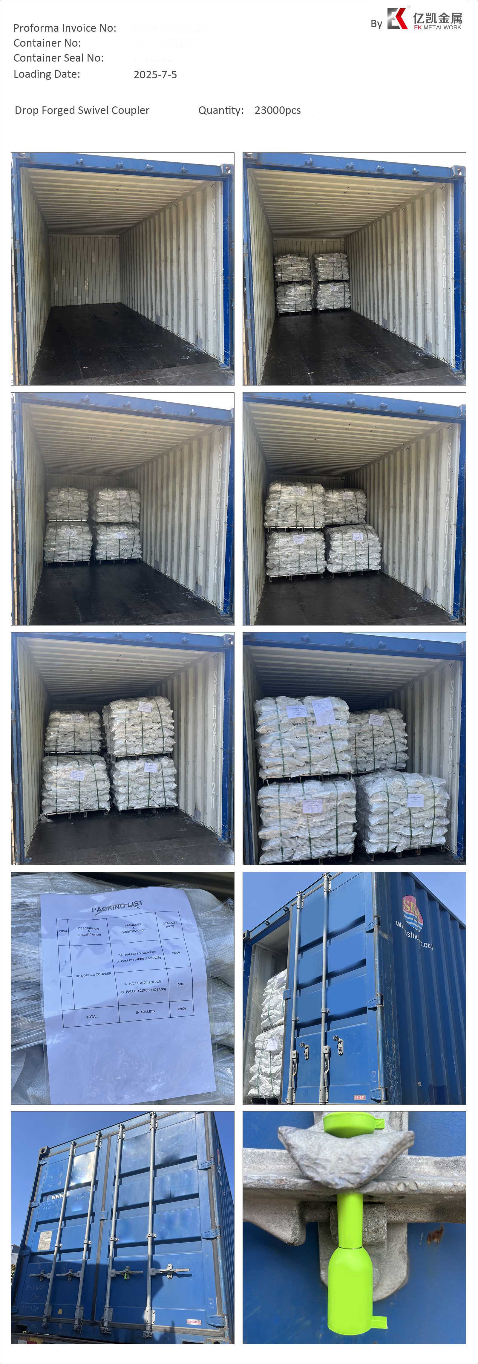 Gesenkgeschmiedete Drehkupplung. 