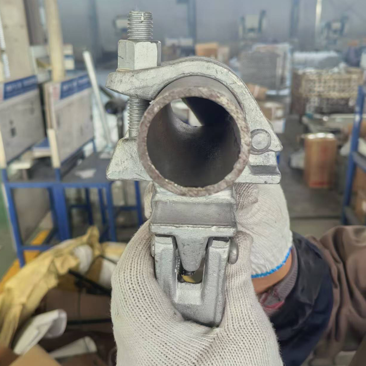 Doppelkupplung 60 x 60 Gerüstklemme in Sonderform