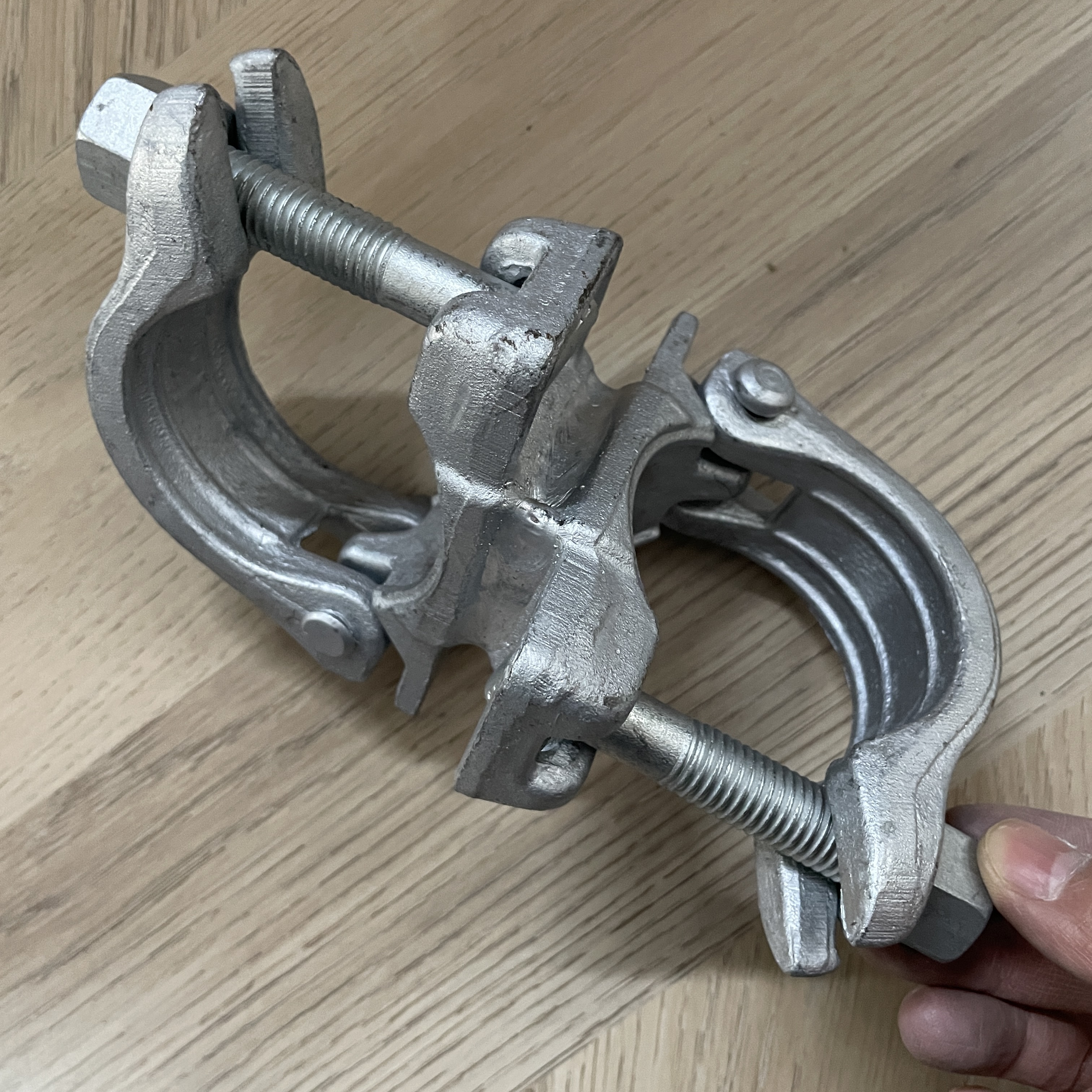 Doppelkupplung 60 x 60 Gerüstklemme in Sonderform