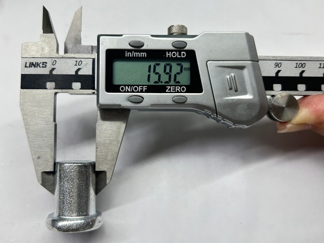 Amerikanische Ger&uuml;stkupplungsnietgr&ouml;&szlig;e