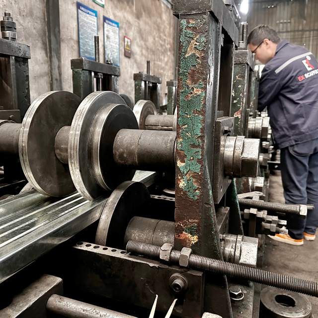 geschlossener Stahlplanke