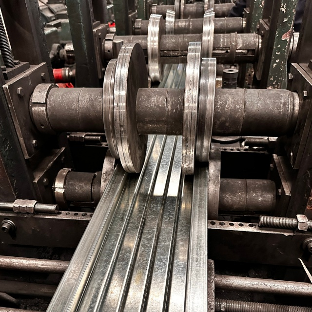 geschlossener Stahlplanke