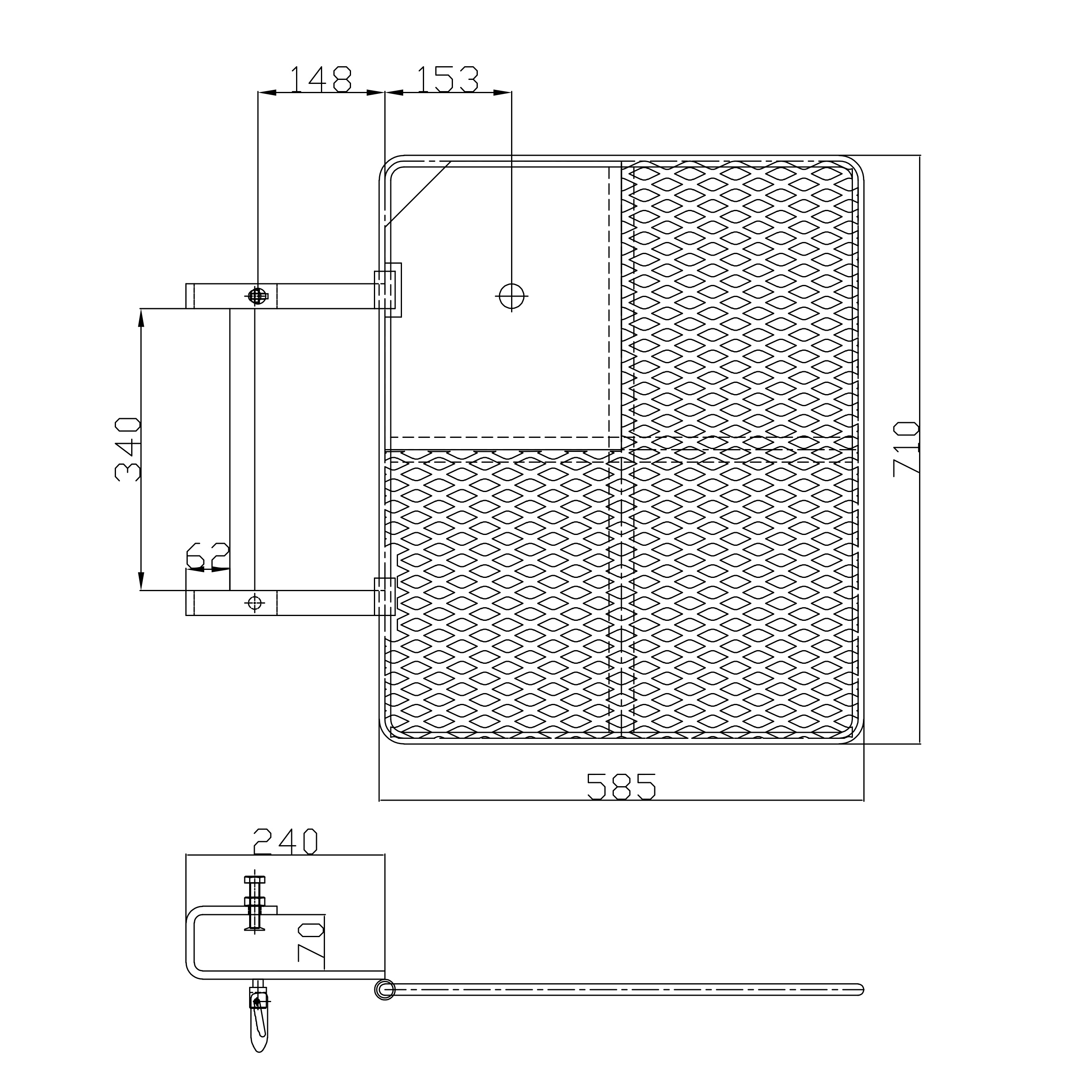 Pulverbeschichtete Ger&uuml;st -Trap -T&uuml;r