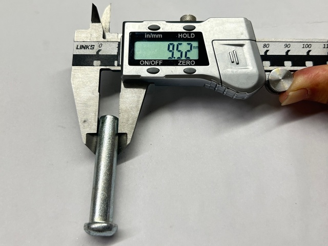 Amerikanische Ger&uuml;stkupplungsnietgr&ouml;&szlig;e