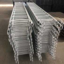 HDG -Gerüste gerade Stahl Monkey Leiter