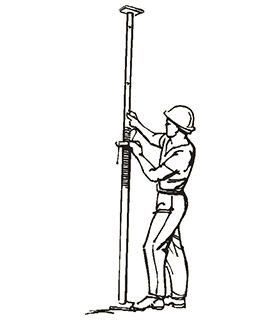 Setzen Sie den Stift durch ein angrenzendes Loch in der Innenröhre ein