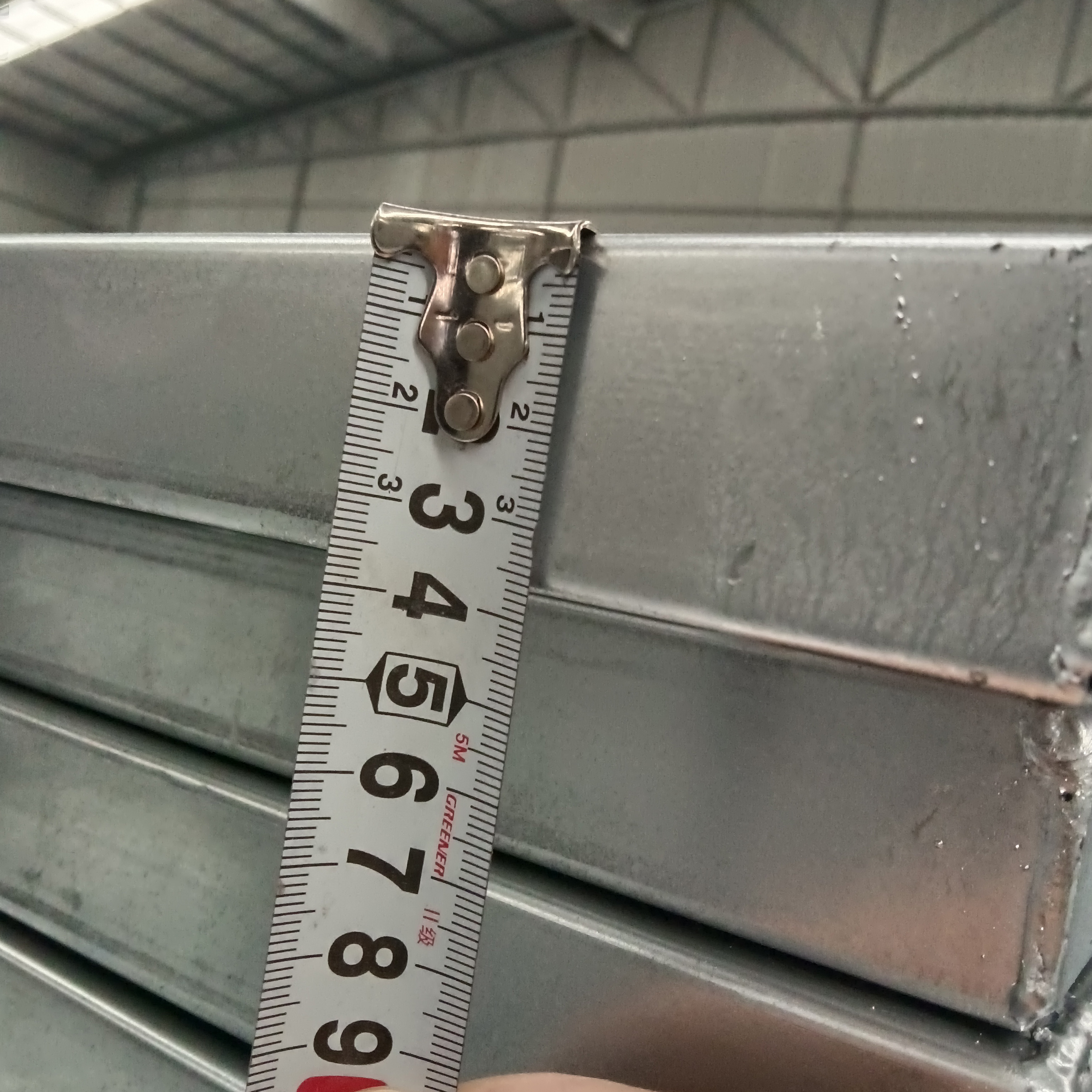 1500 mm geschlossener Stahlplanke